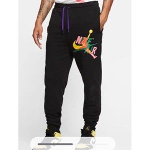 Nike Air Jordan Jumpman Classics Fleece Men's Pants Black ck2850-011 size M